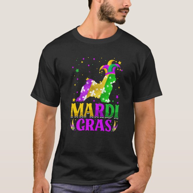 T-shirt Mardi Gras Maltese Dog Lover Carnival Jester Premi (Devant)