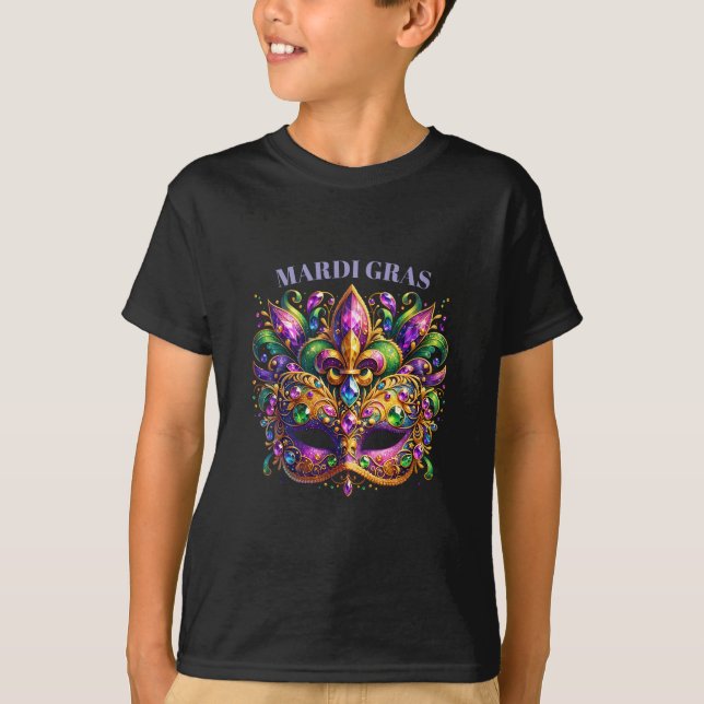 T-shirt Mardi Gras Mask  (Devant)