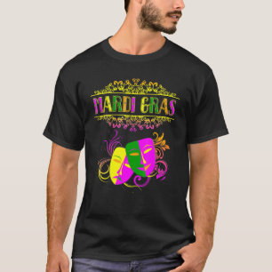T-shirt Mardi Gras Masque Mardi Gras Pour Femmes