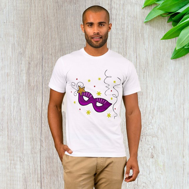 T-Shirt Mardi Gras Masque Oeil Carnaval Mens (Créateur téléchargé)