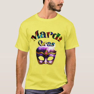T-shirt Mardi Gras - Masque Violet Gras Mardi Nouvelle-Orl