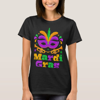 T-shirt Mardi Gras Masquerade Mask Carnival Celebration