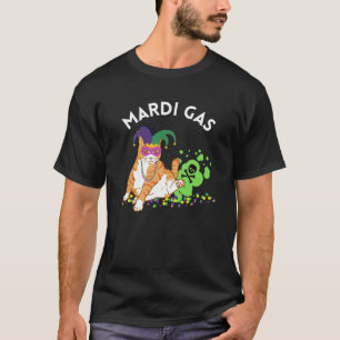T-shirt Mardi Gras Mème de jeu de mots Chat qui péte Mardi