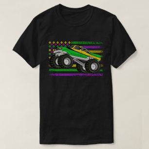 T-shirt Mardi Gras Monster Truck Drapeau américain