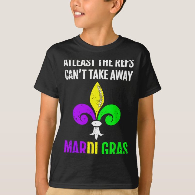 T-shirt Mardi Gras New Orleans Funny Football Gift  (Devant)
