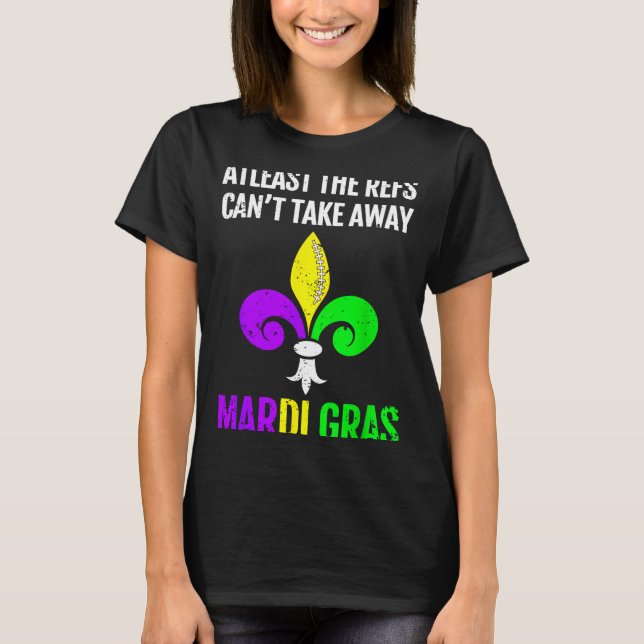 T-shirt Mardi Gras New Orleans Funny Football Gift  (Devant)