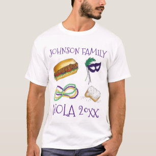 T-shirt Mardi Gras NOLA New Orleans Voyage en famille