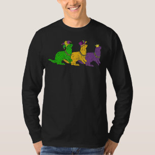 T-shirt Mardi Gras Otter perles Festival Animaux Jester Ca