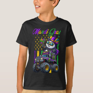 T-shirt Mardi Gras Panda Seul Sur Perles De Camion Monstre