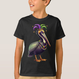 T-shirt Mardi Gras Pelican Louisiana Amoureux des animaux