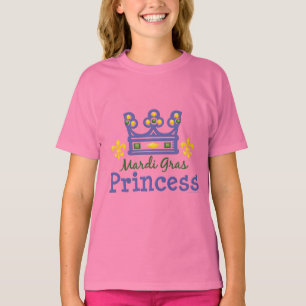 T-shirt Mardi Gras Princess Kids Ringer