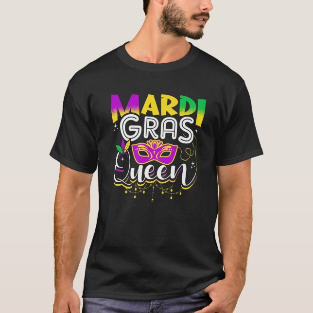 T-shirt Mardi Gras Queen Funny (Devant)