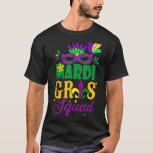 T-shirt Mardi Gras Squad New Orleans Carnaval Fleur De Lis