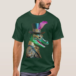 T-shirt Mardi Gras Steampunk Party Animal Alligator