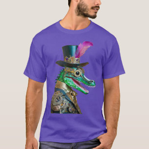 T-shirt Mardi Gras Steampunk Party Animal Alligator
