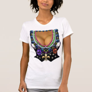 T-shirt Mardi Gras Vest avec perles