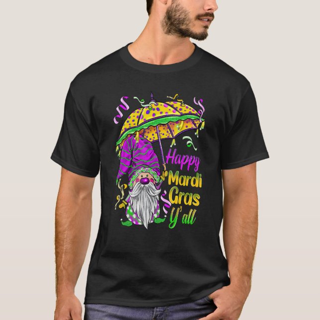 T-shirt Mardi Gras Yall Gnomes Costume Carnaval Party Tee (Devant)