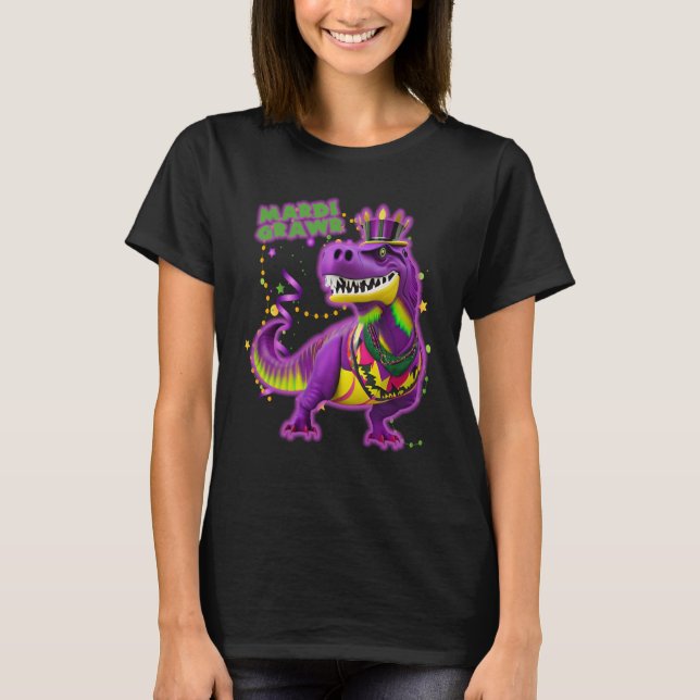 T-shirt Mardi Grawr Rawrsome Rex Dinosaur Toddler Kids Mar (Devant)