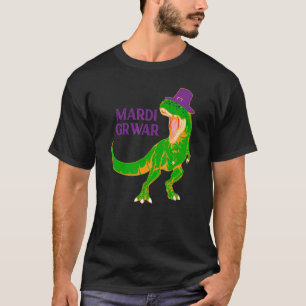T-shirt Mardi Grawr T Rex Dinosaur Perle Costume Pour Perl