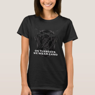 T-shirt Mardi Nous Portons Des Règles De Chasse Camo Chass