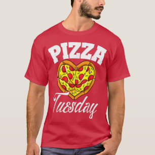 T-shirt Mardi Soirée Pizza Drôle Amateur de Pizza Fast Foo