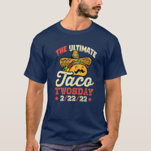 T-shirt Mardi Taco Deux Jours Nourriture Mexicaine 22 Févr