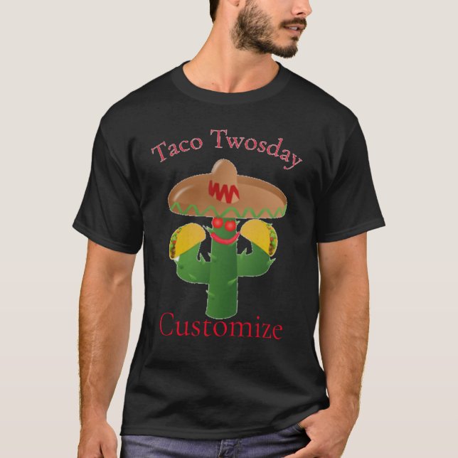 T-shirt Mardi Taco Saguaro Cactus Thunder_Cove (Devant)