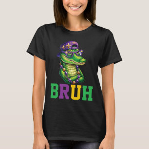 T-shirt Mardigator Alligator Bruh Mardi Gras Costume Ados