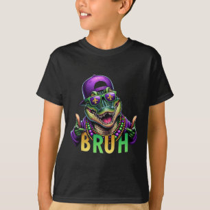 T-shirt Mardigator Alligator Bruh Mardi Gras Costume Ados