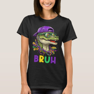 T-shirt Mardigator Alligator Bruh Mardi Gras Costume Ados