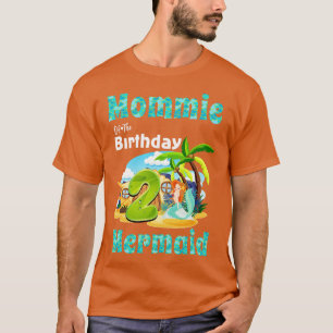 T-shirt Mare Sirène Mommie Du 2E Anniversaire