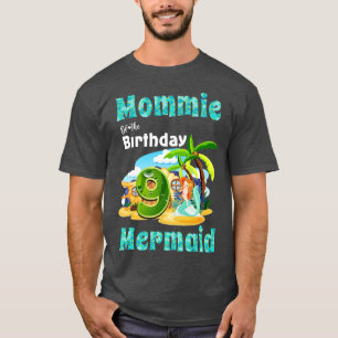 T-shirt Mare Sirène Mommie Du 9E Anniversaire
