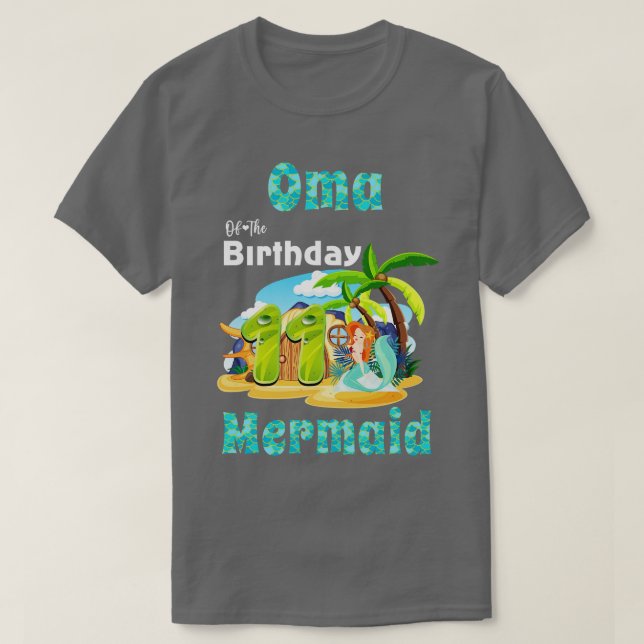 T-shirt Mare Sirène Oma Du 11E Anniversaire (Design devant)