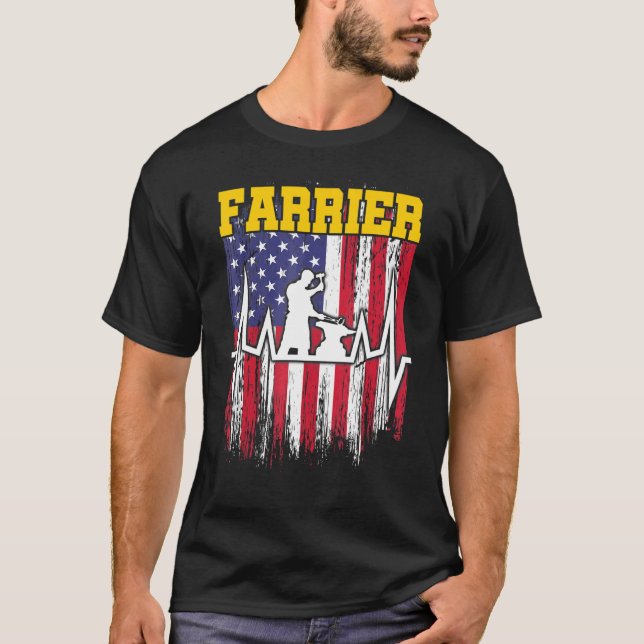 T-shirt Maréchal Fer à Cheval Parage Sabot Équine 5 (Devant)