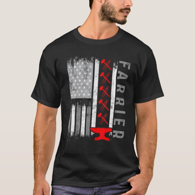 T-shirt Maréchal Ferrage Sabot Équidé _30 (Devant)