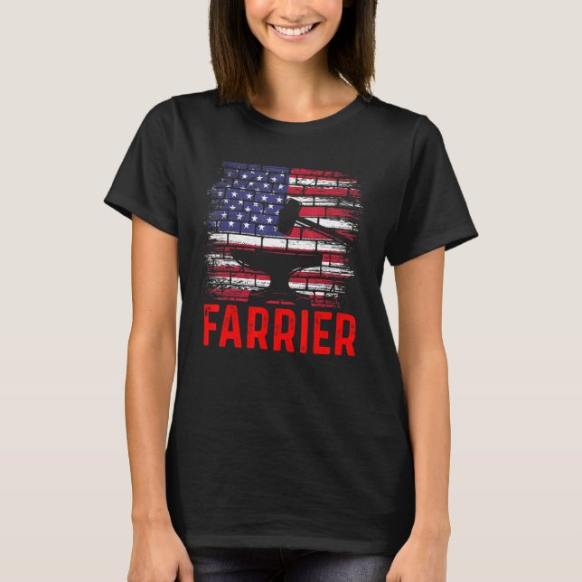T-shirt Maréchal Ferrage Sabot Parage Équine 66 (Devant)
