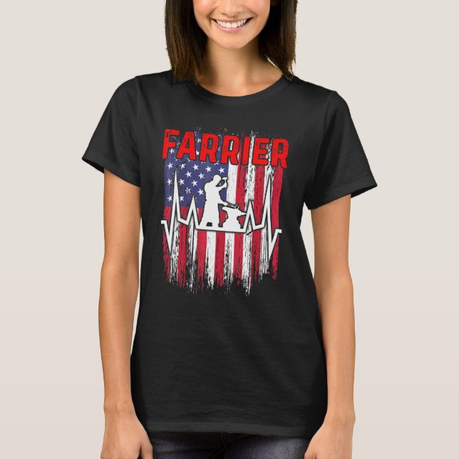 T-shirt Maréchal Ferrage Sabot Parage Ferrure Équine 13 (Devant)