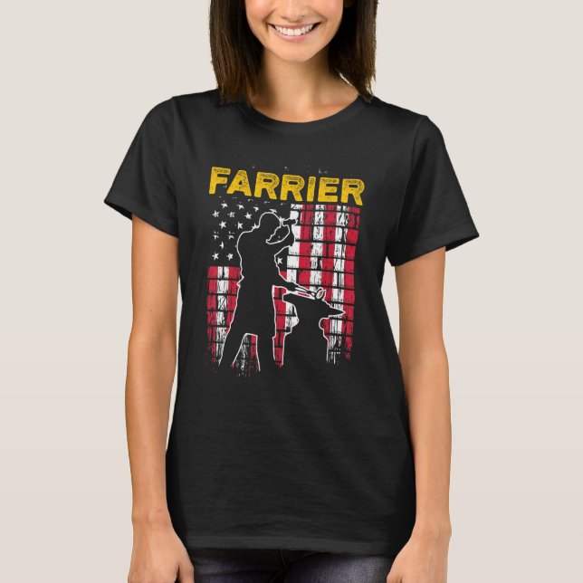 T-shirt Maréchal Ferrage Sabot Parage Ferrure Équine 18 (Devant)