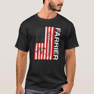 T-shirt Maréchal Ferrant Fer à Cheval Tonte des Sabots Équ