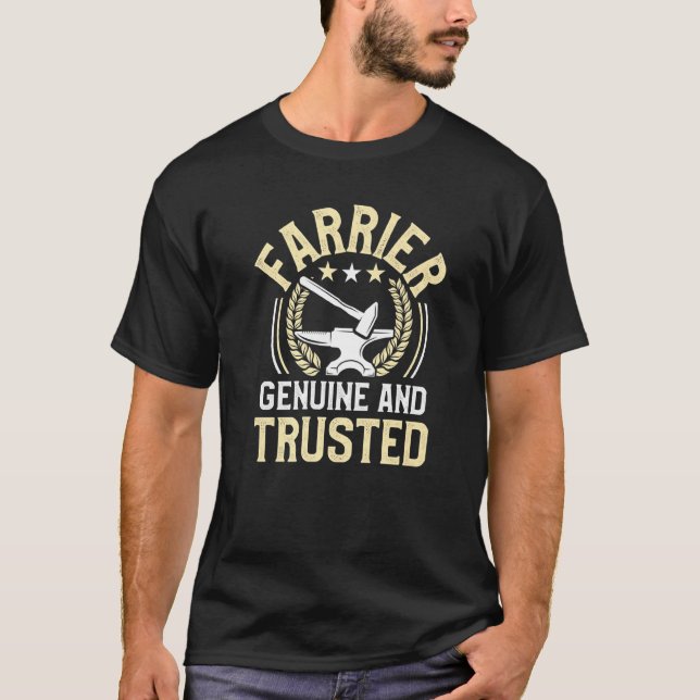 T-shirt Maréchal Ferrant Réussir Fer à Cheval Parage Sabot (Devant)