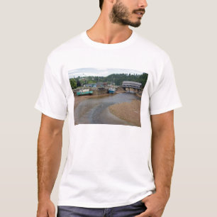T-shirt Marée basse à la baie de Fundy à St. Martins, Nouv