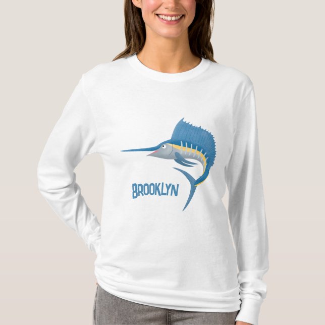 T-shirt Marée de plaisance de l'espadon (Devant)
