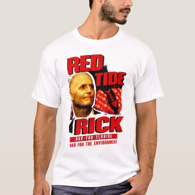 T-shirt marée rouge rick (Devant)