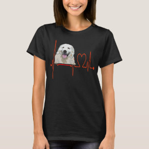 T-shirt Maremma Sheepdog Heartbeat EKG Chiens Sont Mon Car