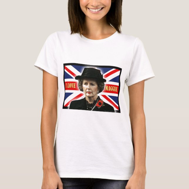 T-shirt Margaret Thatcher I Love Maggie (Devant)
