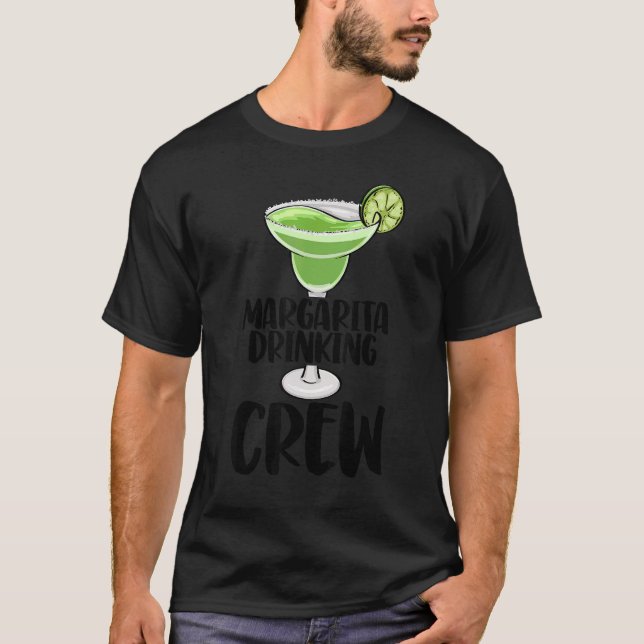 T-shirt Margarita Boire Crew Hommes Coctail Party Love (Devant)