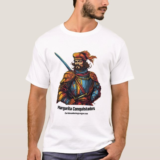 T-shirt Margarita Conquistadors de hockey des Caraïbes (Devant)
