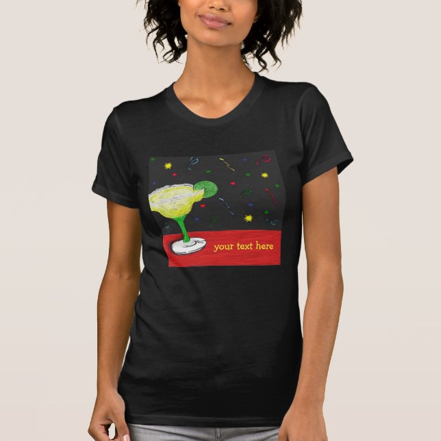 T-shirt Margarita d'amusement (Devant)