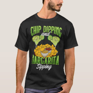 T-shirt Margarita Funny Chip Dipping et Margarita Sipping