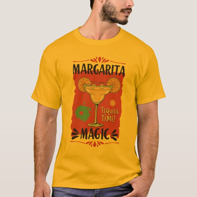 T-shirt Margarita Magic - Gras "Tequila Time" Graphique (Devant)